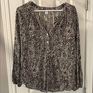 Old Navy Leopard Print Women's Top